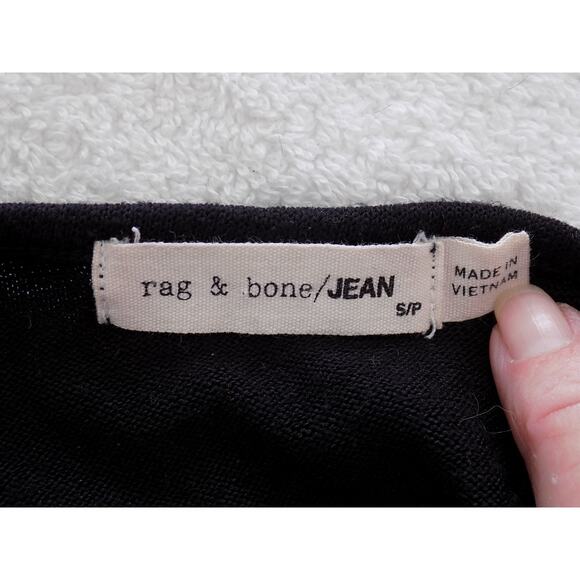 Rag & Bone Jean pullover sweater black turtleneck oversized size Small - Picture 7 of 9